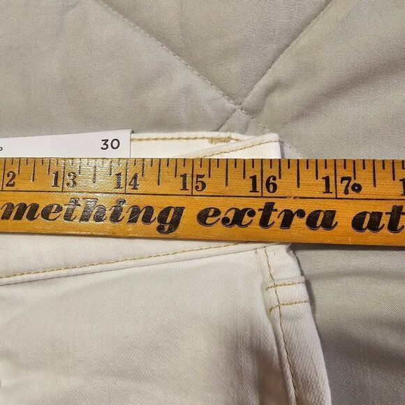 NWT LOFT WHITE/CREAM THE KICK CROP HIGH RISE PANT SIZE 30 - Picture 13 of 15